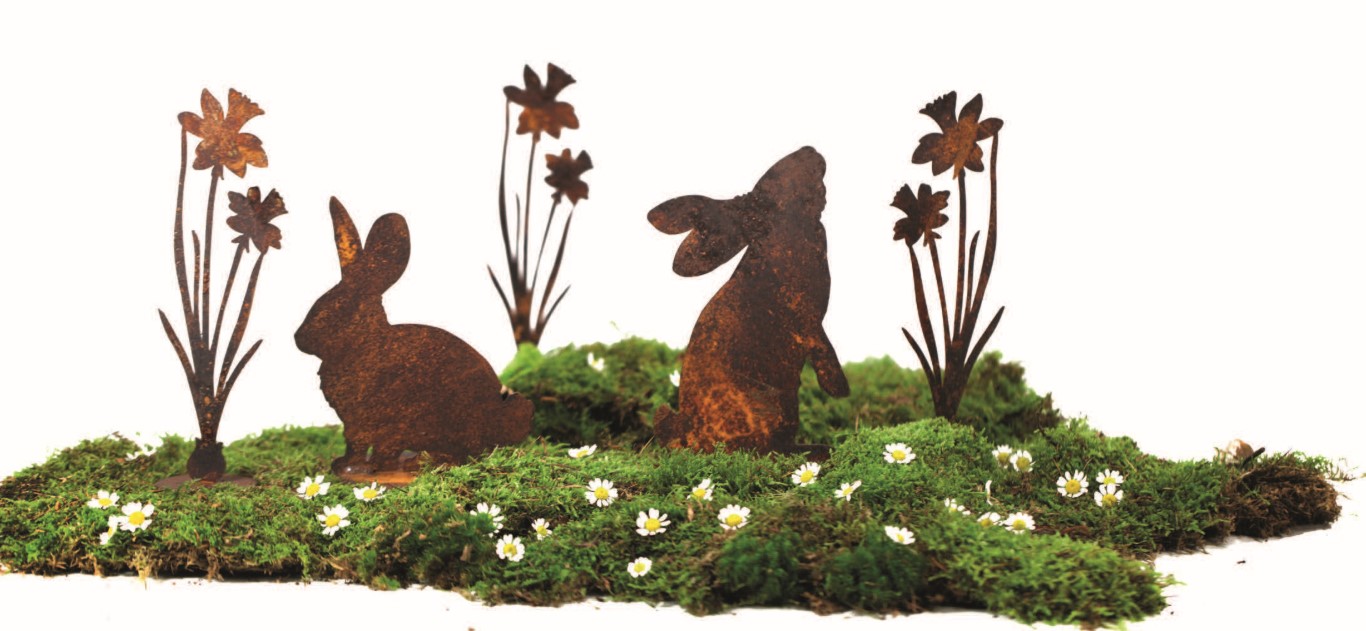 Sommer Deko aus Edelrost Gartendeko